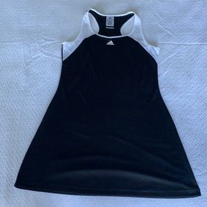 Black and white adidas tennis dress